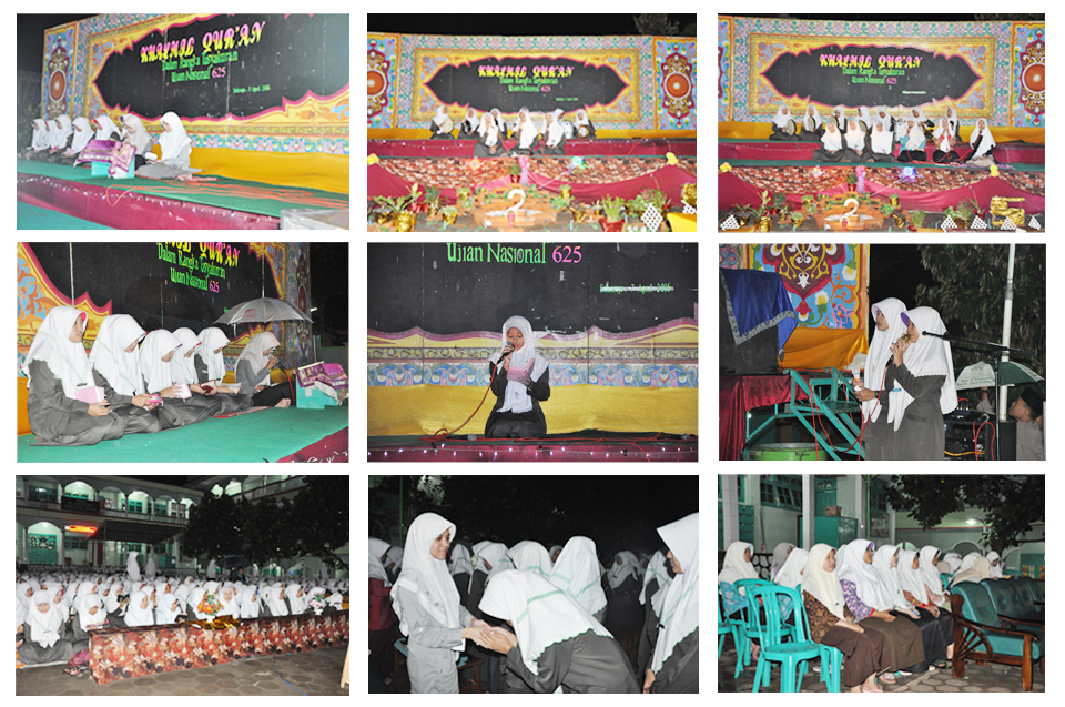 Khatmil Qur’an dalam rangka Tasyakuran Ujian Nasional Angkatan 625  Pondok Pesantren Darul Amanah Sukorejo Kendal Jawa Tengah  