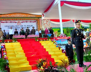 73 Tahun POLRI, Polres Kendal Gelar Upacara Peringatan di Pondok Pesantren Darul Amanah