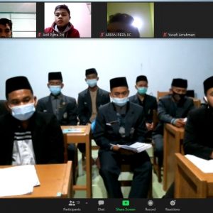 Panitia PORSEKA Pondok Pesantren Darul Amanah Gelar Rapat Koordinasi Virtual Bersama Ketua Kelas