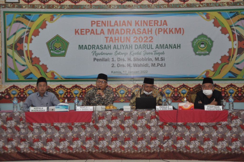 Penilaian Kinerja Kepala Madrasah Pkkm Madrasah Aliyah Ma Darul Amanah Pondok Pesantren 1541